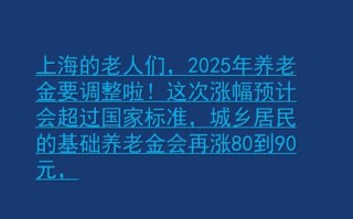 上海养老金（上海养老金基数）