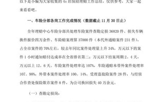 保险理赔工作总结，车险理赔工作总结及工作计划