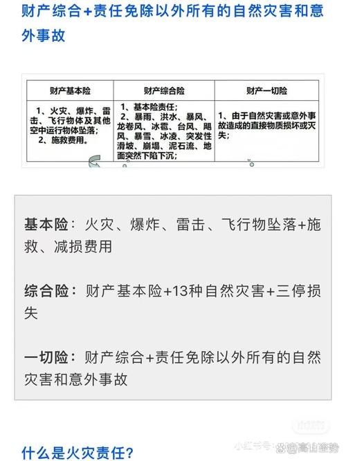 财产保险综合险 - 财产保险综合险承担的风险包括