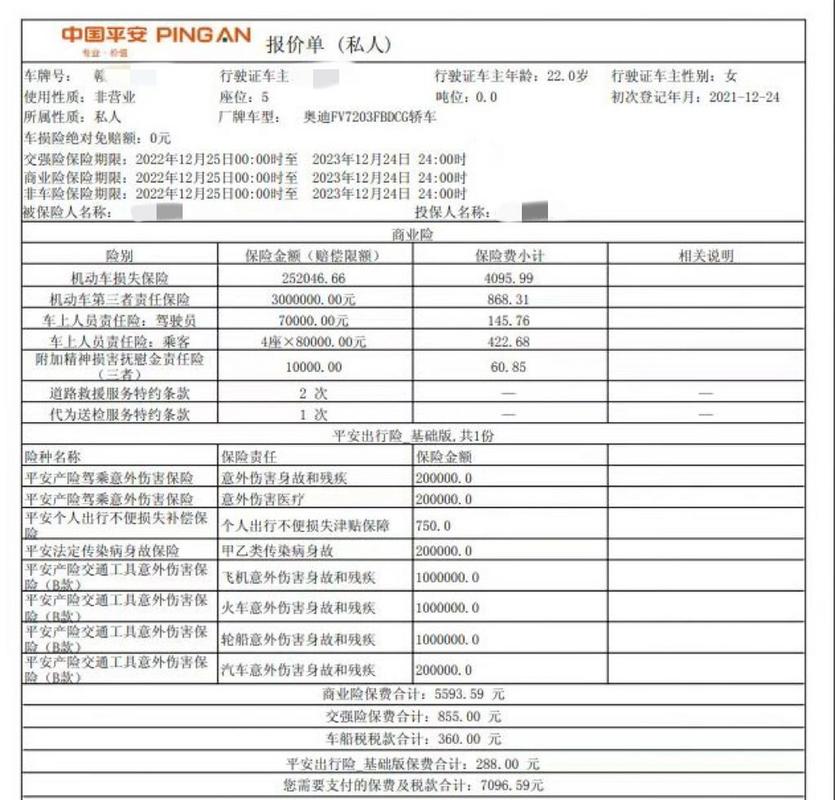 奥迪a4保险，奥迪a4保险多少钱一年