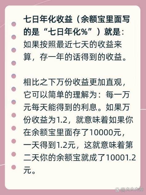 七日年化收益率怎么算，七日年化收益率怎么算一年的利息