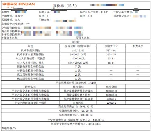 中国平安车险，中国平安车险电话人工服务