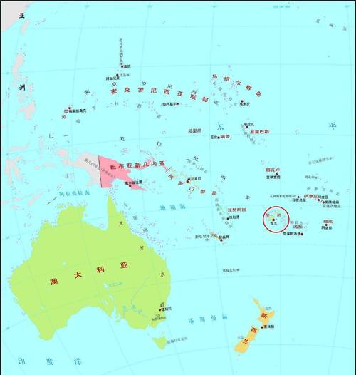 南太平洋岛国地图(南太平洋岛国属于哪个洲) 南太平洋岛国地图(南太平洋岛国属于哪个洲)