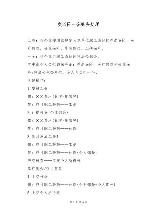五险一金的账务处理(五险一金账务处理两种方法) 五险一金的账务处理(五险一金账务处理两种方法)