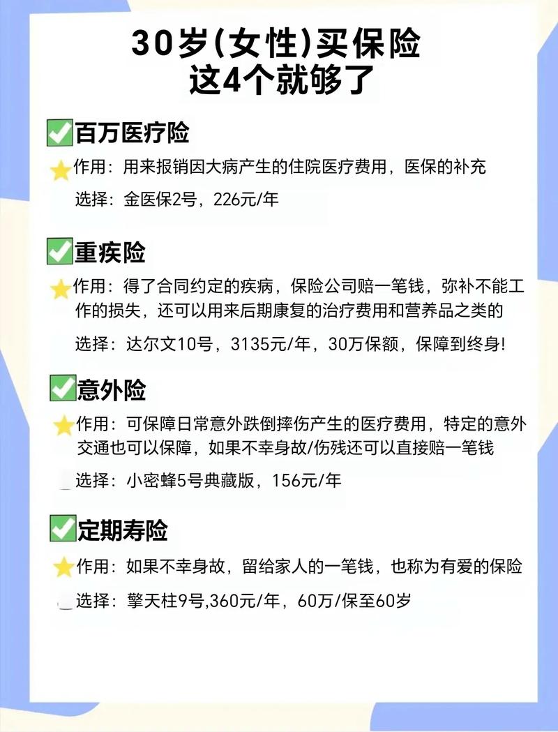 30岁买什么保险合适(30岁买什么保险比较好) 30岁买什么保险合适(30岁买什么保险比较好)